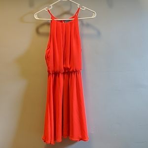 Bright coral dress